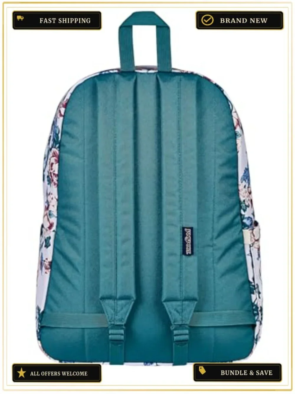 JanSport SuperBreak Plus Backpack 15 Inch Laptop Sleeve Polyester